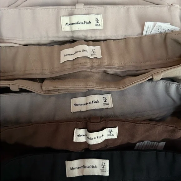 Abercrombie & Fitch Women’s Sloan Tailored Wide Leg Pants (5 pair) - Picture 3 of 6